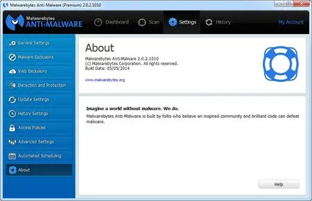 Malwarebytes Anti-Malware Premium 2.0.2.1010 Beta Multilanguage