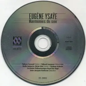 Eugene Ysaye - Harmonies du Soir - Orchestre Philharmonique Royal de Liege (2014) {Musique En Wallonie}
