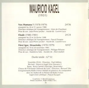 Mauricio Kagel - Vox Humana? - Finale - Fürst Igor, Stravinsky - Ensemble 2E 2M (1996)