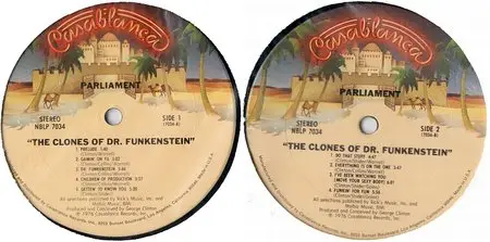Parliament - The Clones of Dr. Funkenstein - 1976 - 24/96 and 16/44.1 Vinyl - NBLP 7034 - Allen Zentz mastering