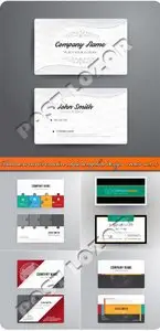 Business cards creative style template design vector set 32