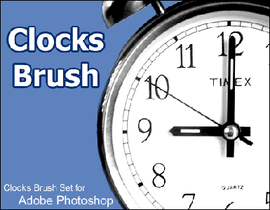 Clocks Brush for Adobe Photoshop