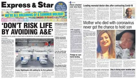 Express and Star Sandwell Edition – April 25, 2020