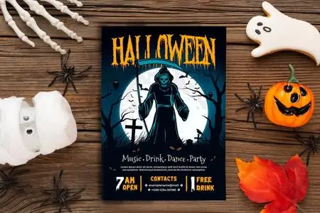 Halloween Flyer Template 3NTCDKX