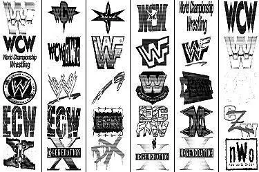 Pro Wrestling Logos brushes for Photoshop 