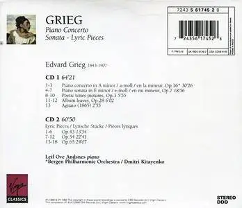 Leif Ove Andsnes, Dmitri Kitayenko - Grieg: Piano Concerto, Sonata, Lyric Pieces (2000)