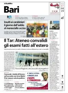 la Repubblica Bari - 17 Aprile 2019