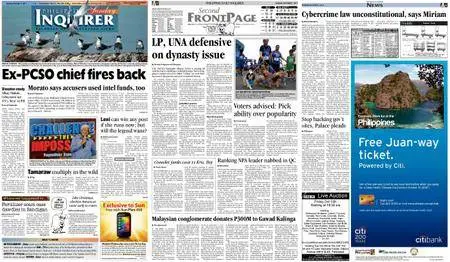 Philippine Daily Inquirer – October 07, 2012