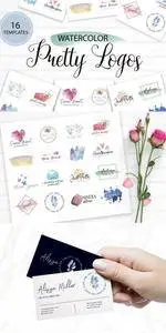 Pretty Watercolor Logos