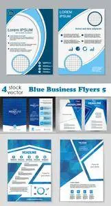 Vectors - Blue Business Flyers 5