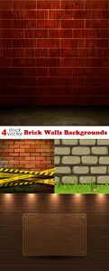 Vectors - Brick Walls Backgrounds