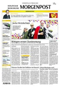 Solinger Morgenpost – 20. Februar 2020