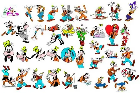 Goofy in Coreldraw