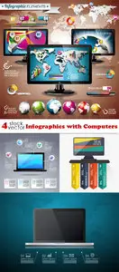 Vectors - Infographics with Computers