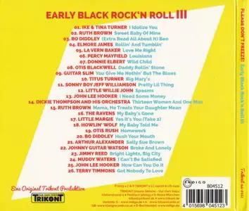 Various Artists - Please Don't Freeze! Early Black Rock'n Roll (2014) {Trikont Records US-0451 rec 1950's}