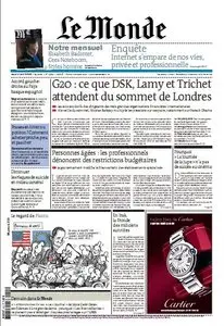 Le Monde plus du 2 avril 2009 Suppl. 2009