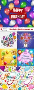 Vectors - Birthday Backgrounds 25