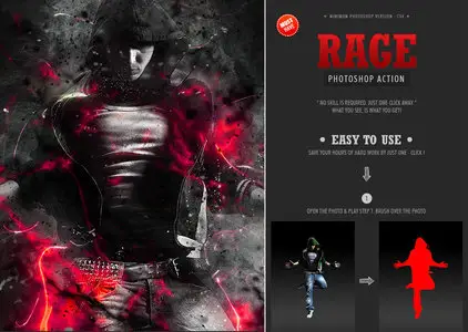 GraphicRiver - Rage Photoshop Action