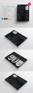 CreativeMarket - Flat Resume