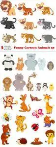 Vectors - Funny Cartoon Animals 30
