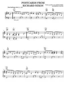 Postcards from richard nixon - Elton John (Piano-Vocal-Guitar)