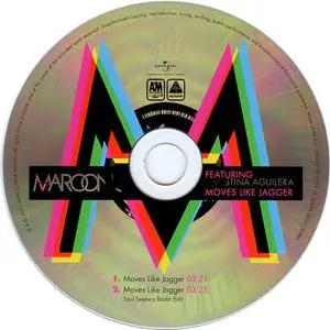 Maroon 5 featuring Christina Aguilera - Moves Like Jagger (Europe CD single) (2011) {A&M Octone}