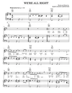 We're All Right - John Lennon, Mary Chapin Carpenter (Piano-Vocal-Guitar)
