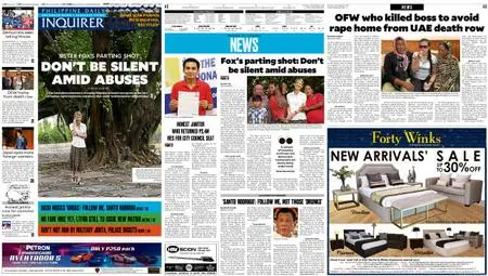 Philippine Daily Inquirer – November 03, 2018