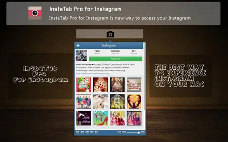 InstaTab Pro for Instagram v1.3.1 Mac OS X