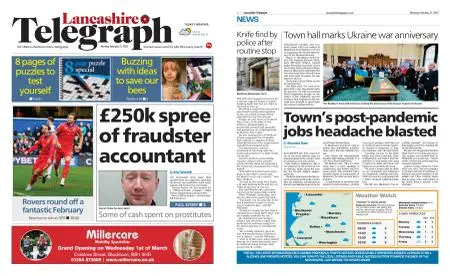 Lancashire Telegraph (Blackburn, Darwen, Hyndburn, Ribble Valley) – February 27, 2023