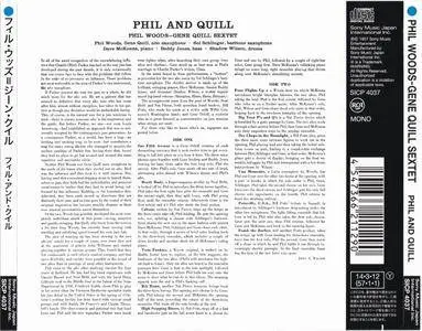 Phil Woods & Gene Quill Sextet - Phil And Quill (1956) {2014 Japan Jazz Collection 1000 Columbia-RCA Series SICP 4037}