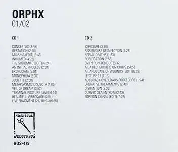 Orphx - 01/02 (1993/1994) {2017 Hospital Productions}