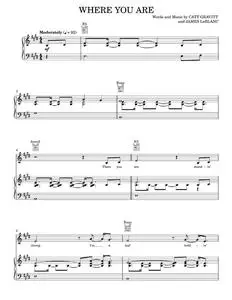 Where you are - Rascal Flatts (Piano-Vocal-Guitar)