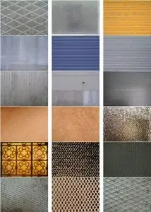 Textures: metal, skin, glass, fabric