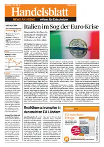 Handelsblatt News am Abend vom 11.07.2011