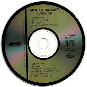 Survivor - When Seconds Count (1986) {Japan 1st Press}