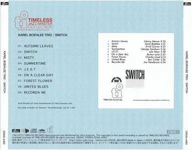 Karel Boehlee Trio - Switch (1984) {2015 Japan Timeless Jazz Master Collection Complete Series}