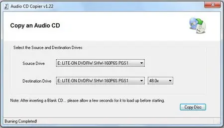 Audio CD Copier 1.22