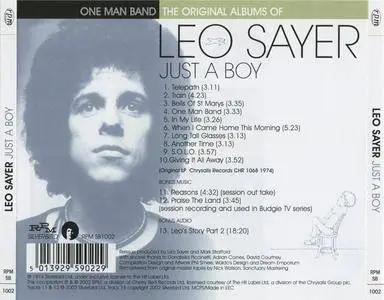 Leo Sayer - Just A Boy (1974) {2002 RPM/Silverbird}