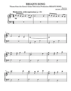 Brian's Song - Michel Legrand (Easy Piano)