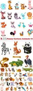 Vectors - Funny Cartoon Animals 77