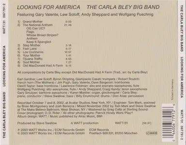 The Carla Bley Big Band - Looking For America (2003) {WATT/ECM}