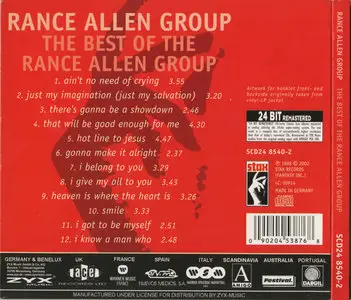 The Rance Allen Group - The Best Of The Rance Allen Group (1988) [Remastered Reissue 2002] Re-Up