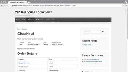 Teamtreehouse - Ecommerce with WordPress and WooCommerce