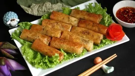 Vietnam Food: Crispy Spring Roll -Cha Gio Easy Recipe Auth