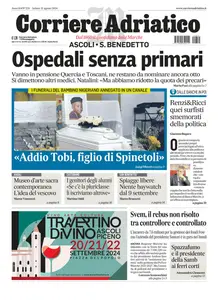 Corriere Adriatico Ascoli - 31 Agosto 2024