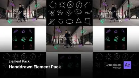 Element Pack - Handdrawn Element Pack After Effects Template 57909527