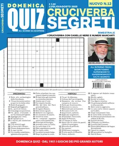 Cruciverba Segreti N.12 - Luglio-Agosto 2025