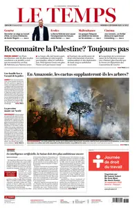 Le Temps - 3 Septembre 2025
