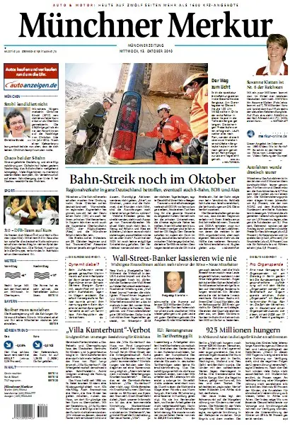 Münchner Merkur vom 13. Oktober 2010
